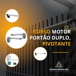 Imagem de capa para o Curso online Curso motor portão duplo, pivotante