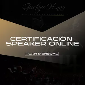 Imagen de portada para Curso online Certificación Speaker Online - Plan Mensual