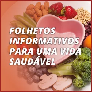 Imagem de capa para o Ebook Folhetos informativos para uma vida saudável