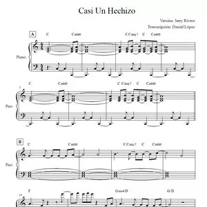 Imagen de portada para Ebook Casi Un Hechizo (Arreglo para piano)