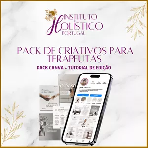 Imagem de capa para o Curso online Pack de Criativos Canva para Terapeutas
