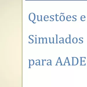 Imagem de capa para o Ebook Questões e Simulados para AADEE