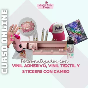 Imagen de portada para Curso online Vinil Adhesivo, Vinil Textil y Stickers con tu Silhouette CAMEO