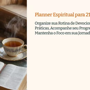 Imagem de capa para o Ebook Planner Espiritual para 21 Dias