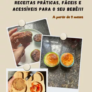 Imagem de capa para o Ebook Receitas - Lanches para Bebês a partir de 9 meses