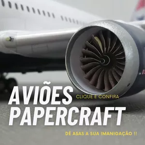 Imagem de capa para o Ebook Aviões Papercraft