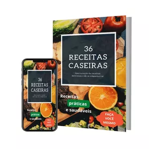 Imagem de capa para o Ebook 36 RECEITAS CASEIRAS