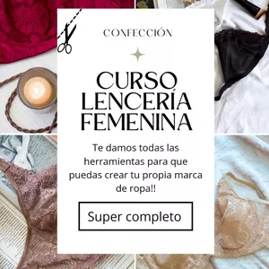 Imagen de portada para Curso online Curso PDF armado y confección Lenceria