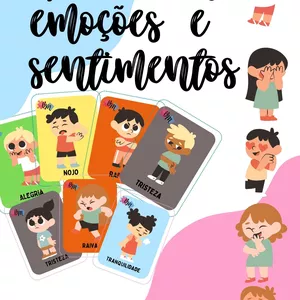 Imagem de capa para o Ebook Baralho das Emoções e Sentimentos - Infantil PDF