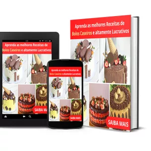 Imagem do curso Bolos Caseiros SUPER FÁCEIS E DELICIOSOS!!!   23 vídeos aula direto ao ponto 