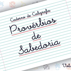 Imagem de capa para o Ebook Caderno de Caligrafia Provérbios de Sabedoria volume 2
