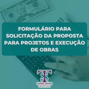 Imagem de capa para o Curso online FORMULÁRIO PARA SOLICITAÇÃO DE ORÇAMENTO PARA PROJETO E EXECUÇÃO DE OBRAS