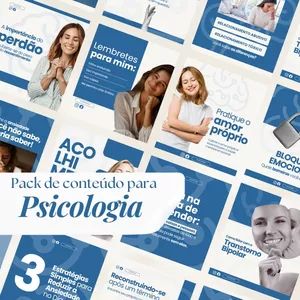Imagem de capa para o Curso online PACK PARA PSICOLOGIA