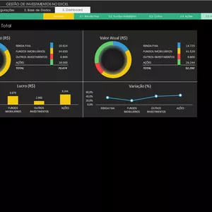 Imagem de capa para o Curso online 08 - Planilha - Gestão de Investimentos no Excel
