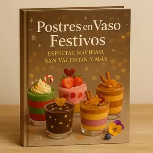 Imagen de portada para Curso online Postres en Vaso Festivos: Especial Navidad, San Valentín y Más