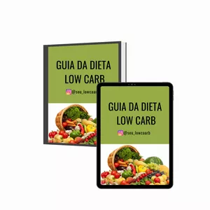Imagem de capa para o Ebook Guia dieta low carb