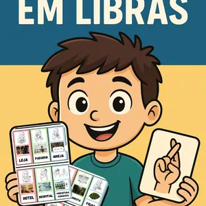 Imagem de capa para o Ebook FLASH CARDS BILINGUE - (LIBRAS/PORTUGUES) TEMAS GERAIS