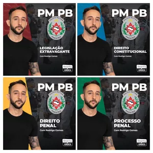 Imagem de capa para o Curso online Combo: Direito Constitucional, Direito Penal, Leis Penais e Processo Penal | Polícia Militar Paraíba (PMPB)