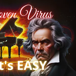 Cover image for Ebook Beethoven Virus but it's EASY