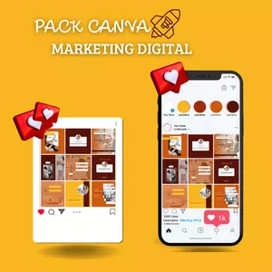 Imagem de Pack Canva Marketing Digital criado por Bia Travassos na hotmart