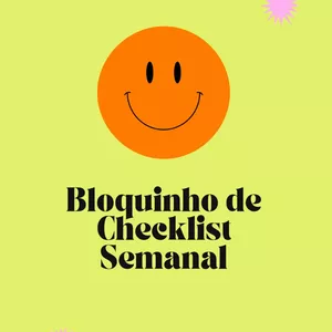 Imagem de capa para o Ebook BLOQUINHO DE CHECKLIST SEMANAL  
