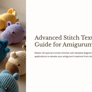 Cover image for Ebook Advanced Stitch Texture Guide for Amigurumi