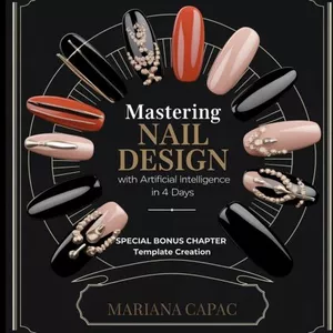 Cover image for Ebook MASTERING NAIL DESIGN WITH ARTIFICIAL INTELLIGENCE IN 4 DAYS. SPECIAL BONUS CHAPTER TEMPLATE CREATION