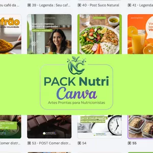 Imagem de Pack Nutri Canva — 55 artes editáveis pra Instagram criado por SUZI PRADO na hotmart