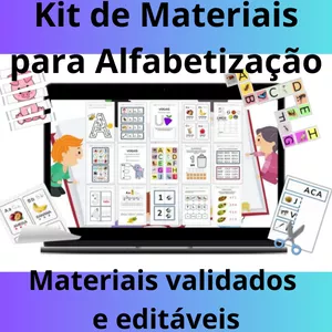 Imagem de Super kit de Materiais e Atividades para Alfabetização criado por Alessandra Lima na hotmart