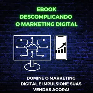 Imagem de capa para o Ebook Descomplica Marketing Digital