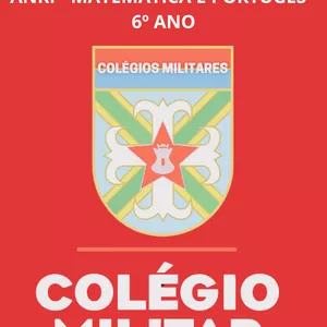 Imagem de capa para o Ebook Colégio Militar 6º ano - Exercícios de Português e Matemática