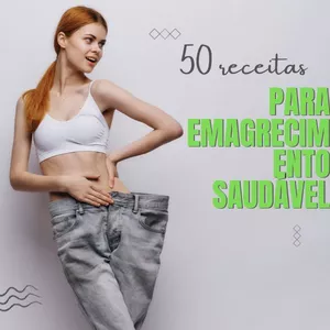 Imagem de capa para o Ebook 50 receitas para emagrecimento saudável