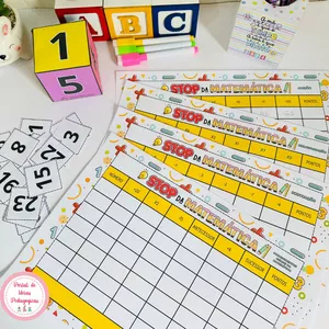 Imagem de capa para o Ebook Matemática Divertida: Stop da Matemática ➕➗🧮