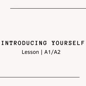 Cover image for Ebook GreenSphere |  Lesson | Introducing Yourself (A1/A2)