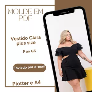 Imagem de capa para o Ebook Molde Vestido Clara 