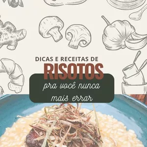 Imagem do curso DICAS E RECEITAS DE RISOTOS 