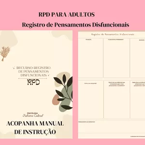 Imagem de capa para o Ebook Recurso:  Registro de Pensamentos Disfuncionais