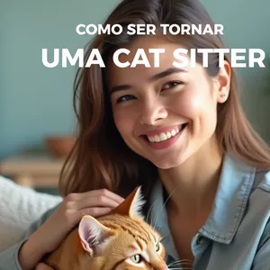 Imagem de capa para o Ebook Como se tornar uma cat sitter