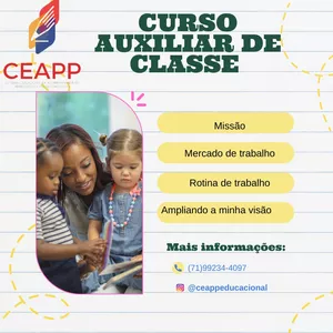 Imagem de capa para o Evento online Curso de auxiliar de Classe ADI