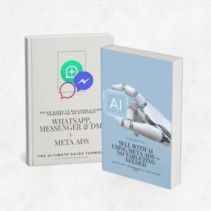 Cover image for Ebook QUICK GUIDE TO BUILDING A HIGH CONVERTING AD STRATEGY: WHATSAPP, MESSENGER &amp; DM  + META ADS