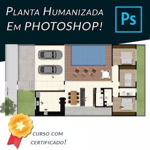 Imagem de capa para o Curso online Aprenda Planta Humanizada em Photoshop