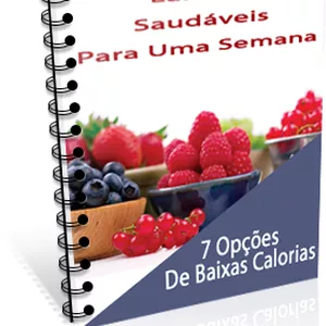 Imagem de capa para o Ebook Lanches Saudáveis de Baixa Caloria