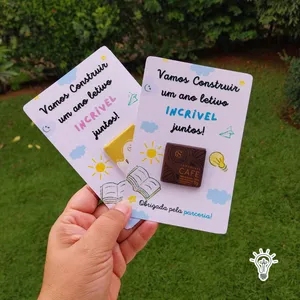 Imagem de capa para o Ebook 🍫❤️ Lembrancinha Card + Chocolate - Volta às Aulas para Professores 