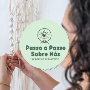 Imagem de capa para o Curso online Passo a Passo Sobre Nós - 100 tutoriais de Macramê