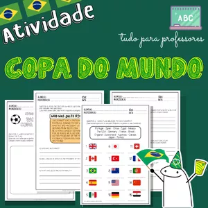 Imagem de capa para o Ebook ATIVIDADE WORLD CUP 2022