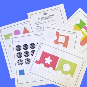 Imagem de capa para o Ebook Encaixe das Formas Geométricas