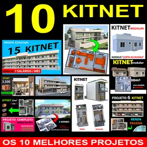 Imagem de capa para o Ebook Os 10 melhores projetos de kitnet para investir e construir com sucesso