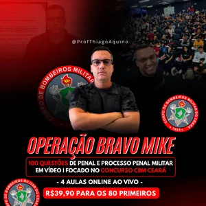 Imagem de capa para o Curso online OPERAÇÃO BRAVO MIKE | CBM CEARÁ