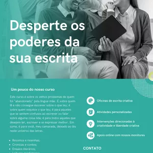 Imagem de capa para o Curso online lições de escrita