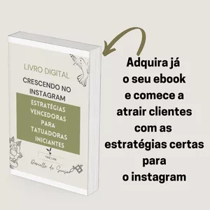 Imagem de capa para o Ebook Estratégias para Instagram Tatuadoras